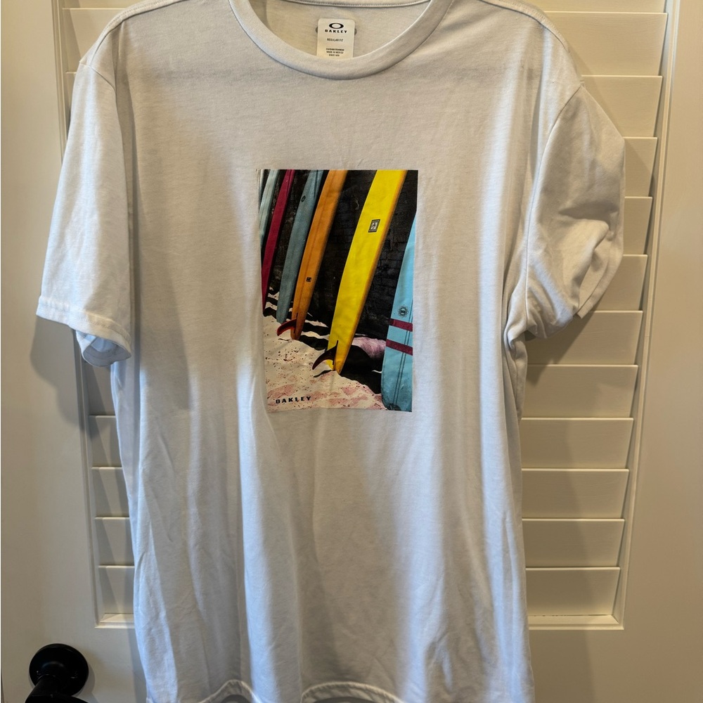 Oakley White Graphic Men's T-Shirt
